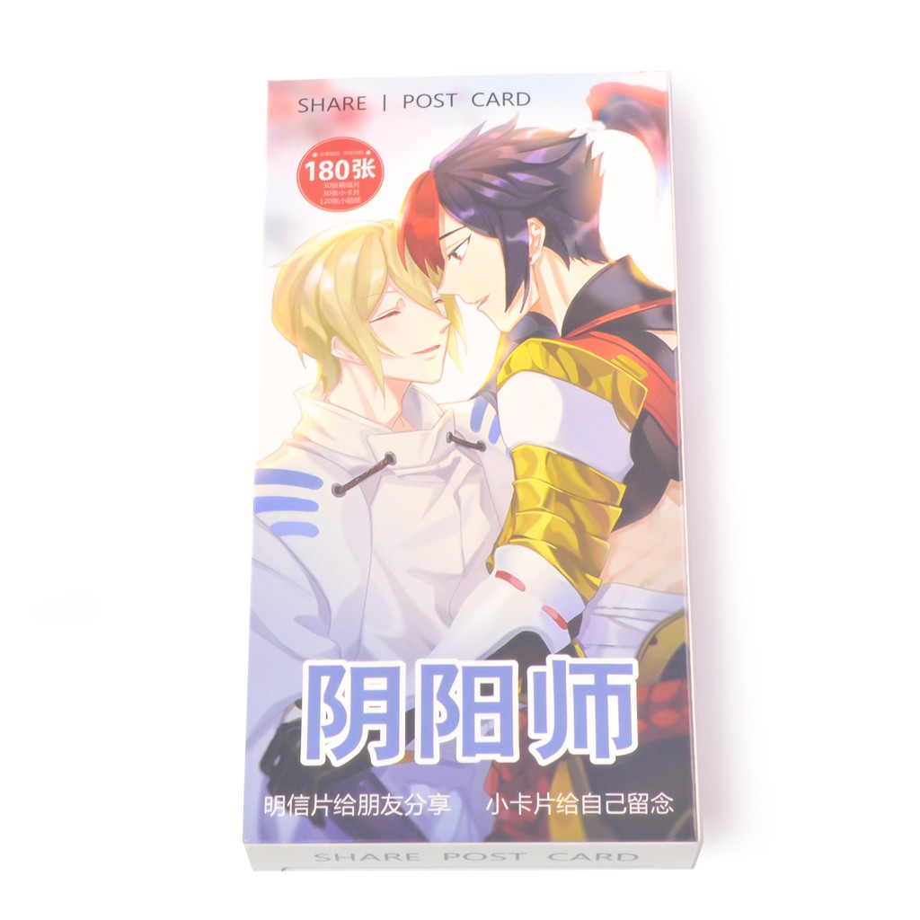 [thanh lý bán lỗ]Hộp Postcard, Bưu thiếp Anime - Onmyoji 19x9.5cm [AAM] [PGN22]