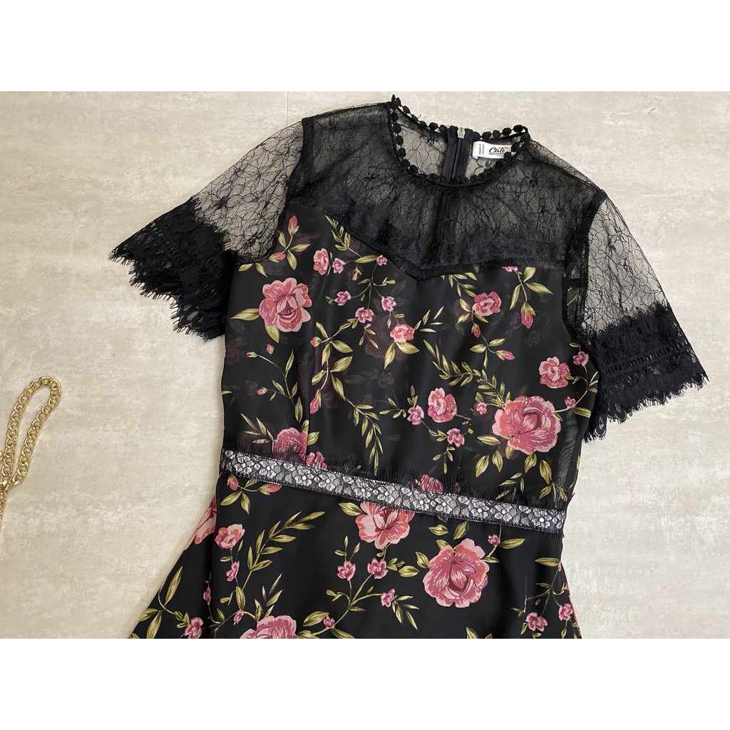 Đầm Cati phối ren sang chảnh