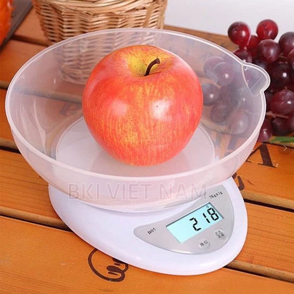 Cân Tiểu Ly 5 Kg Electronic Kitchen Scale, cân thực phẩm gia vị nhà bếp tiện dụng