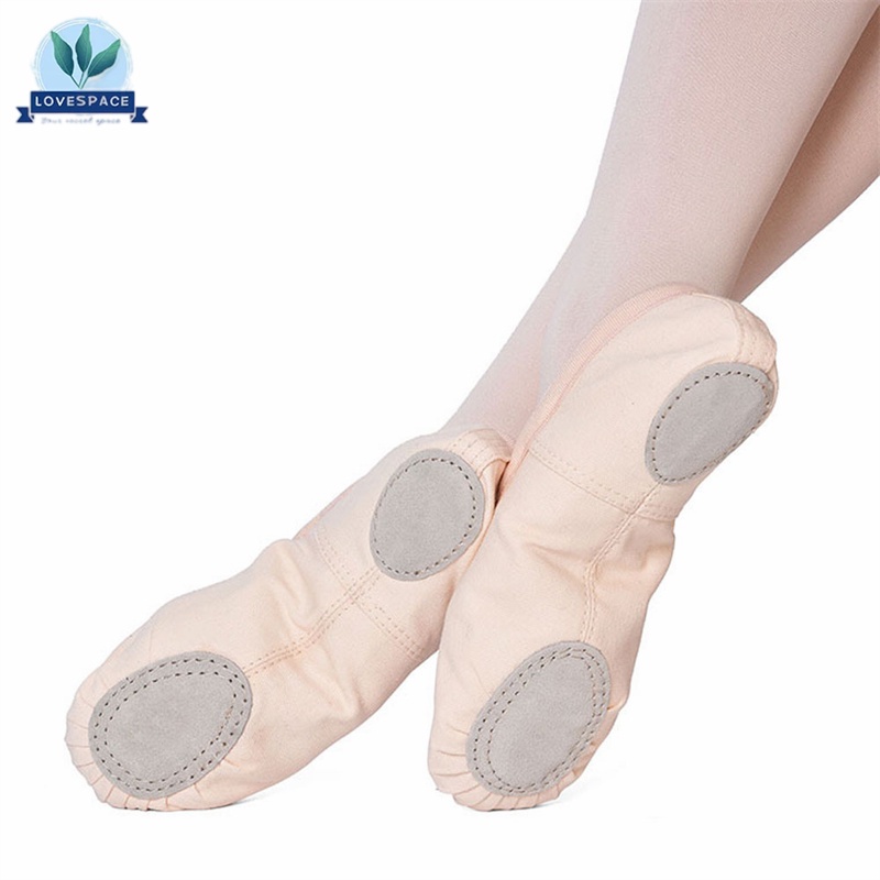 Giày múa ba lê / tập yoga đế mềm size 32-41 dành cho bé gái