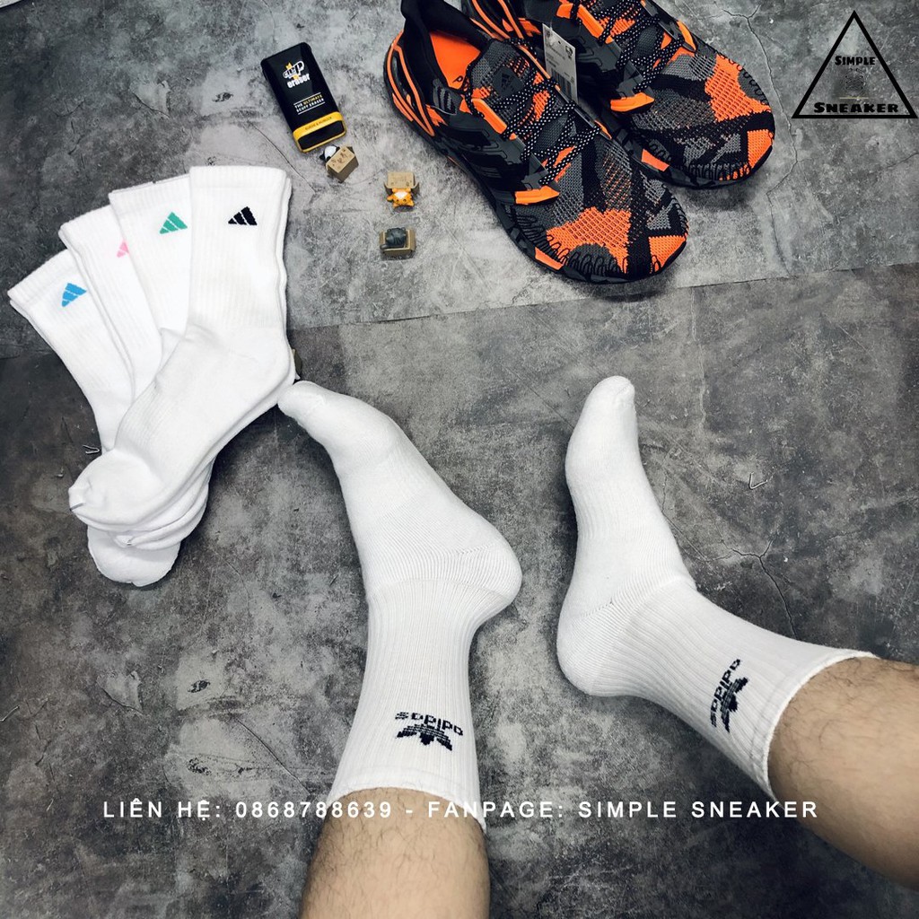 Vớ Adidas Cổ Cao 🔥FREESHIP🔥 Tất Das Trefoil Socks Unisex Chính Hãng - Vớ Adidas Dày Dặn Chống Hôi Chân Siêu Đẹp