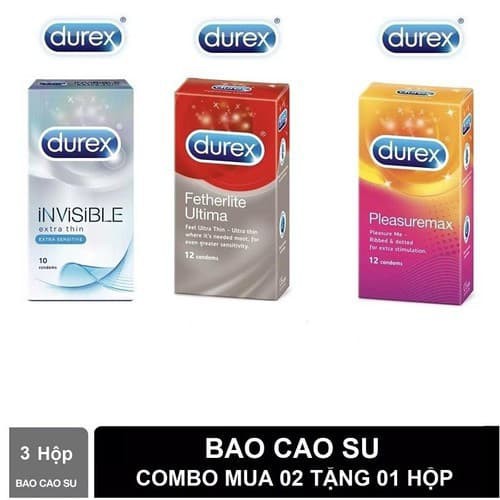 COMBO 3 HỘP BCS DUREX