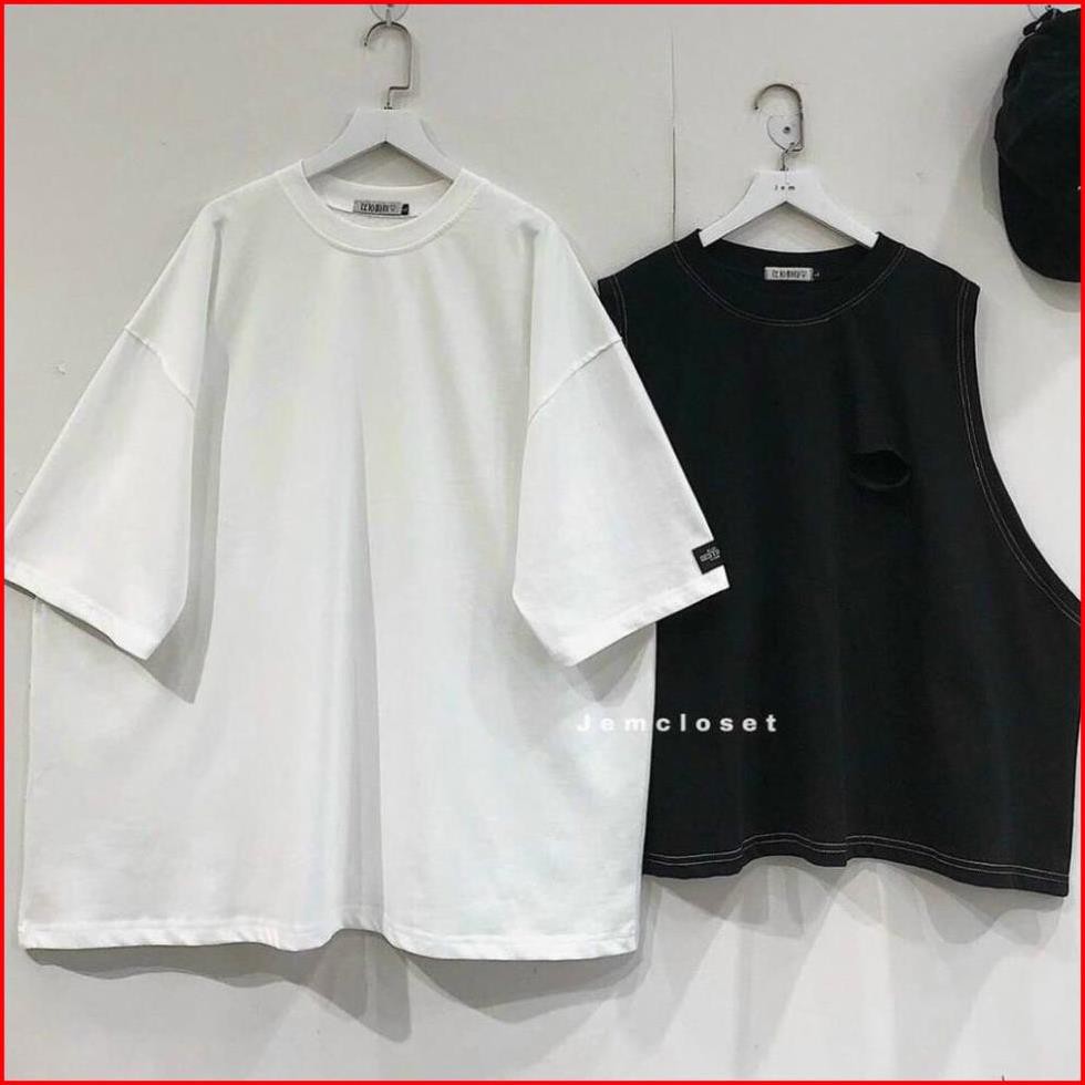 Áo Phông Nữ, Set Áo Thun Trắng mix Gile Đen Siêu Xinh Hàng Loại 1 | BigBuy360 - bigbuy360.vn