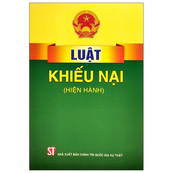 Sách Luật Khiếu Nại (Hiện Hành) | WebRaoVat - webraovat.net.vn