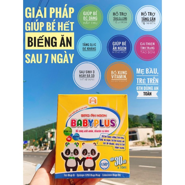 BABYPLUS - Siro Ăn Ngon Baby Plus, Giúp Bé Tăng Cân, Tiêu Hoá Tốt, Tăng Sức Đề Kháng, Hết Táo Bón