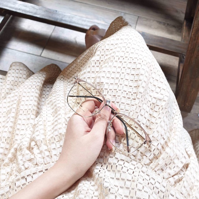 Gọng kính thời trang nhựa viền kim loại tr90 2713 BucShop dành cho nam nữ