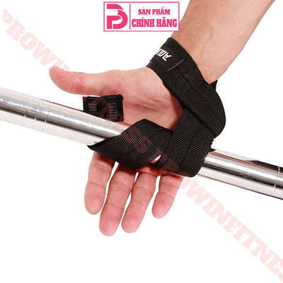Đai kéo lưng trợ lực nâng đòn tạ Aolikes tập Gym chất liệu cotton co giãn