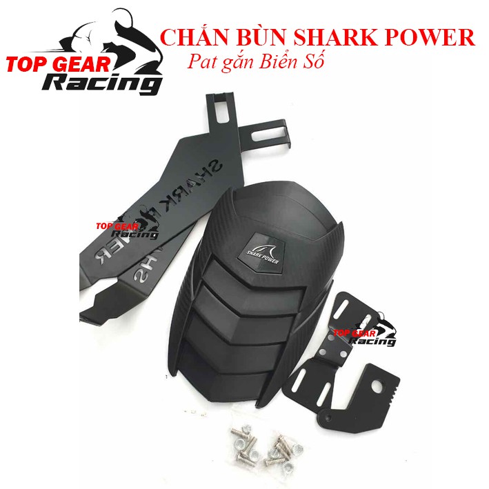 Chắn Bùn Shark Power Loại Dài Nhựa Abs Hai Chân Thép &lt;TOPGEAR&gt;