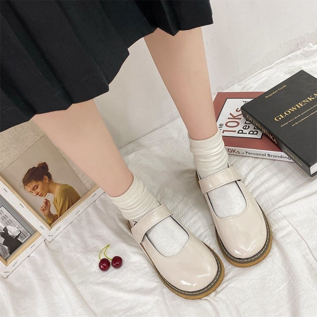 Giày oxfod nữ phong cách Lolita hoc sinh Mery Shoes MPS11 quai ngang mới | BigBuy360 - bigbuy360.vn