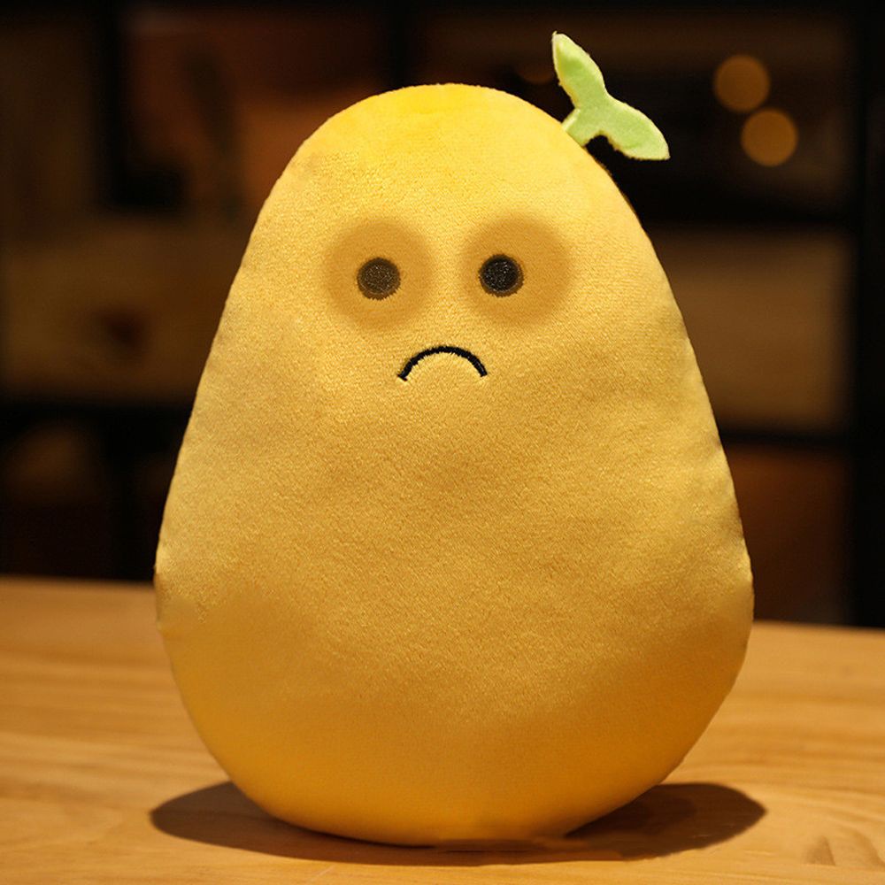 Đồ chơi nhồi bông hình quả cà tím/ khoai tây/ dưa leo 25cm dùng trang trí phòng