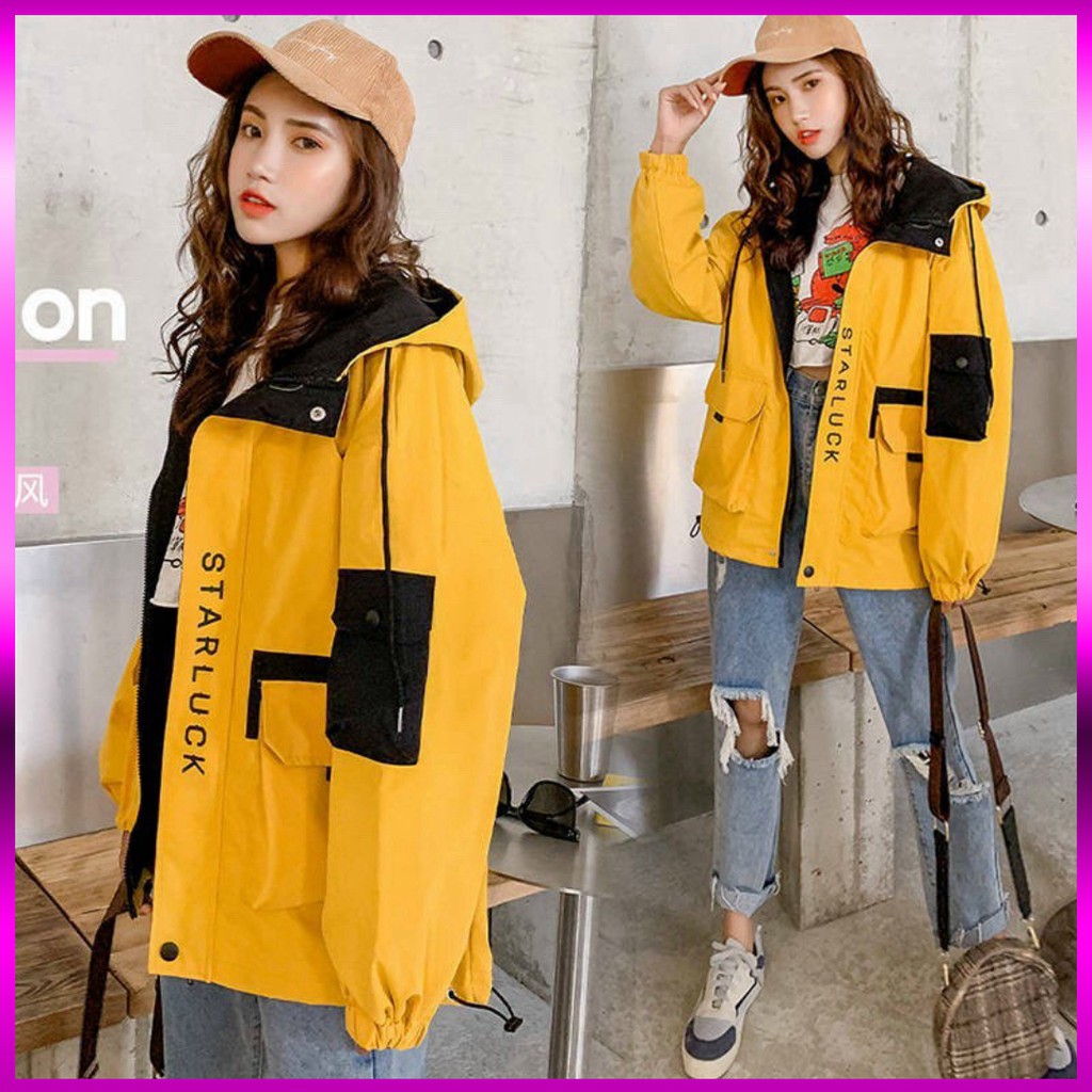 ( HÌNH THẬT ) ÁO KHOÁC KAKI HỘP HÀN QUỐC  IN CHỮ STAR LUCK | BigBuy360 - bigbuy360.vn