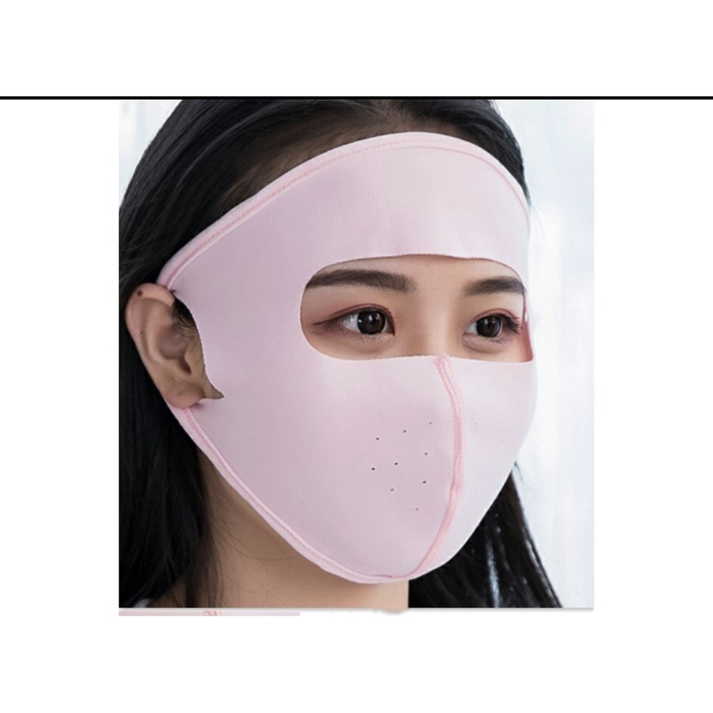 Khẩu trang Ninja chống nắng, vải thun cotton, che kín mặt, trán, thoáng mát, nhiều màu lựa chọn | BigBuy360 - bigbuy360.vn