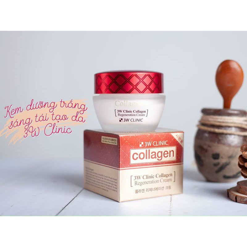 Kem Dưỡng Da Chống Lão Hóa 3w Clinic Collagen Regeneration Cream 60ml