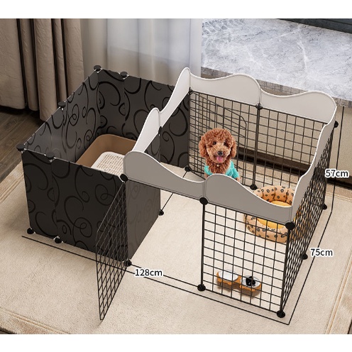 COMBO Chuồng Quây Cho Chó Mèo Siêu Hot - Lưới Sắt Chắc Chắn - Nhựa Lượn Sóng Bền Bỉ - Đa Dạng Kích Thước