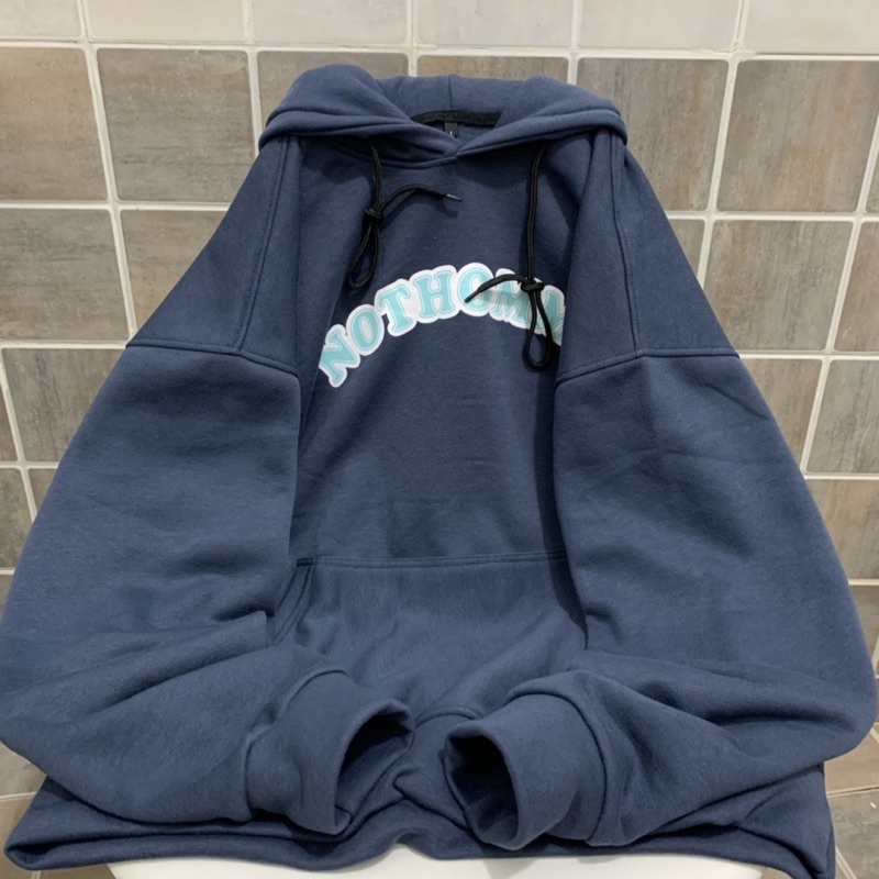Áo Hoodie Nỉ lót bông form rộng NOTHOMME unisex (nam nữ mặc được)
