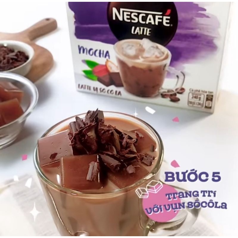 Cà Phê Hòa Tan Nescafe Latte Vị Sô Cô La (Hộp 10 Góix24g)/Cappuccino Vị Caramel, Vị Dừa (Hộp 10 Góix20g) | BigBuy360 - bigbuy360.vn