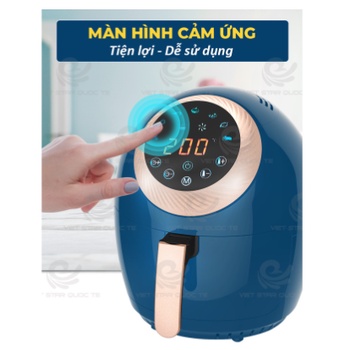 Nồi chiên không dầu Việt Star Quốc Tế,Công nghệ Hàn Quốc, Công suất 1400W, Tay cầm thép không gỉ, Bảo hành 12 tháng