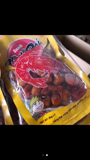 Snack tôm trứng hằng đại ( bịch 30 gói )