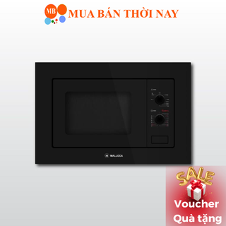 Lò vi sóng âm tủ malloca mw 820b 5 mức công suất vi sóng, dung tích 20l