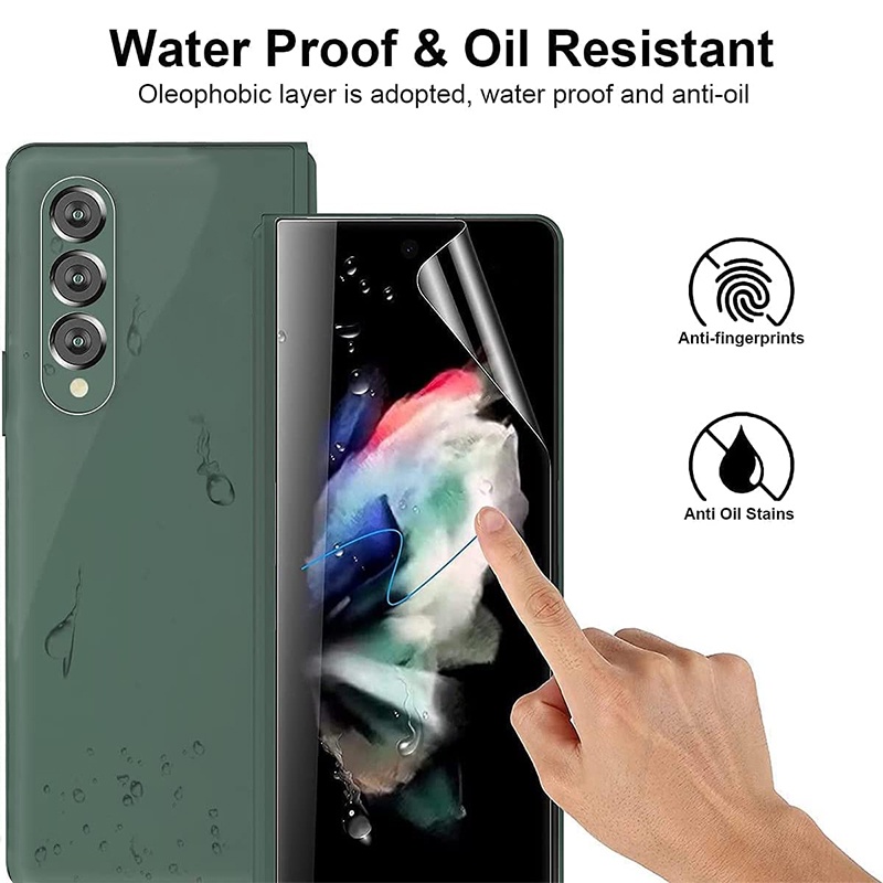 Set 2 Miếng Dán Màn Hình Bằng TPU Mềm Chống Nhìn Trộm Cho Samsung Galaxy Z Fold 3 Samsung Galaxy Z Fold 3
