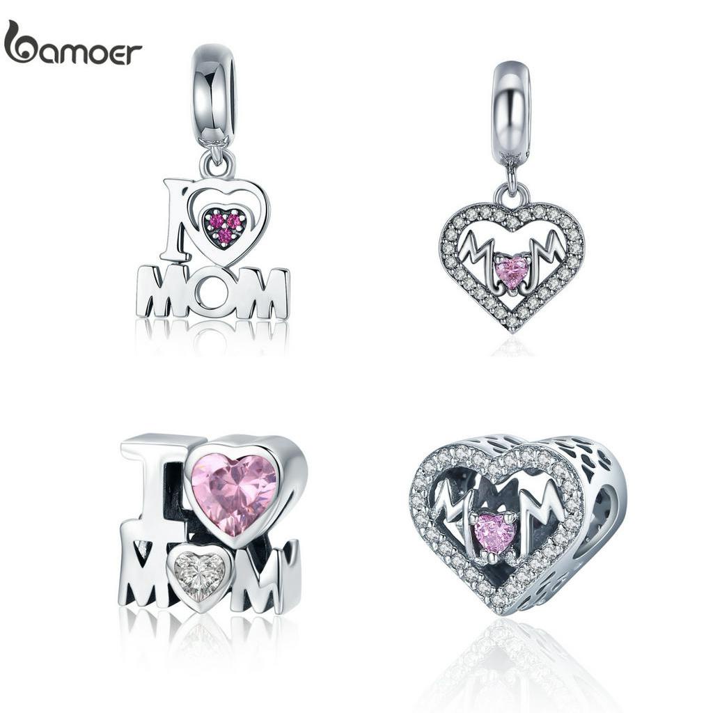 Mặt Dây Bamoer Bằng Kim Bạc 925 Tự Thiết Kế Dây Chuyền/ Vòng Tay Thời Trang BSC213