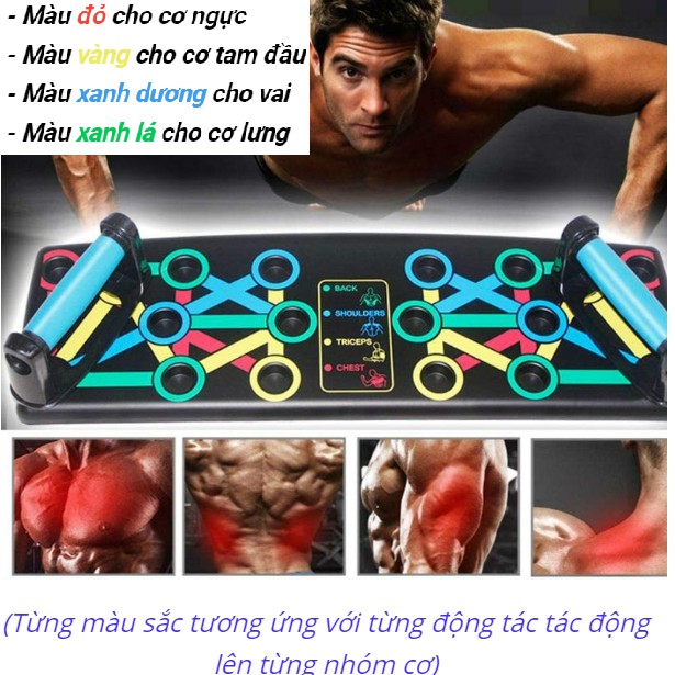 (14in1) Bộ dụng cụ chống đẩy hít đất Smart Push Up 14 chức năng - Dụng cụ tập Gym tại nhà