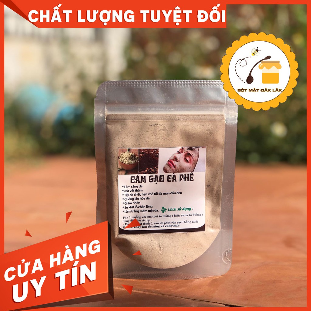 [Làm Đẹp] Combo Mặt Nạ Bột Cám Gạo Cà Phê Handmade & Mật Ong Nguyên Chất – Mask Mật Ong Thiên Nhiên