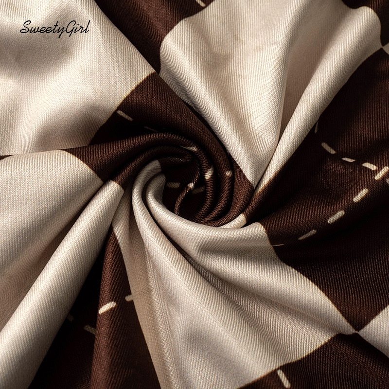 Áo hai dây cổ tròn dáng ôm màu sắc tương phản thời trang cho nữ