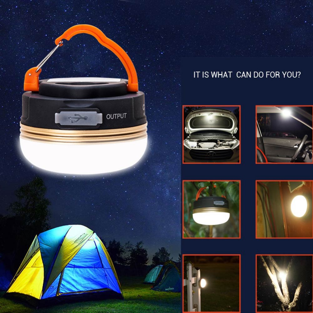 ĐÈN LED TREO LỀU, ĐÈN TREO LỀU ĐÈN CẮM TRẠI NHỎ GỌN CÓ SẠC USB