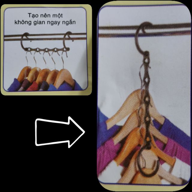 Móc treo đồ quần áo đa năng (giao màu ngẫu nhiên)