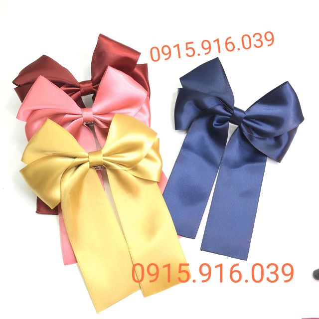 Kẹp tóc nơ Hàn Quốc, Kẹp tóc nơ ruy băng bản lớn HOT TREND
