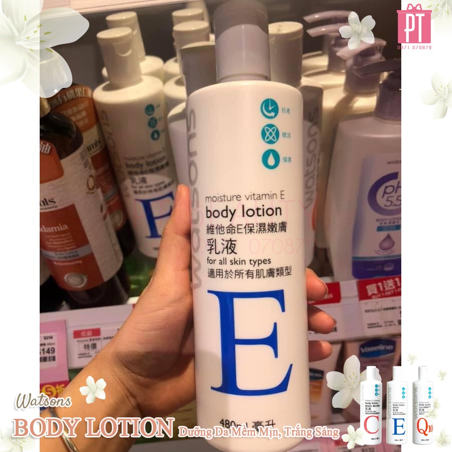 Kem Dưỡng Thể Watsons Body Lotion Đài Loan 480ml