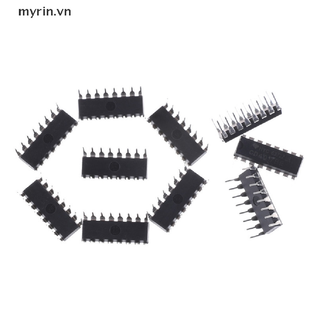 Bộ 10 Linh Kiện Điện Tử CD4017BE 4017 CD4017 Decade