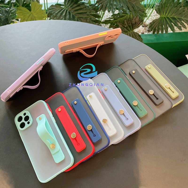 Ốp lưng OPPO A73 Pro A91 RENO 4F LITE 4 SE A15 A15S A35 4G RENO5 FIND X3 LITE 5 PRO PLUS NEO 2020 dạng cứng mờ có chân đế, bảo vệ ống kính, chống rơi và chống bám bẩn, full mặt ốp lưng Ốp lưng điện thoại