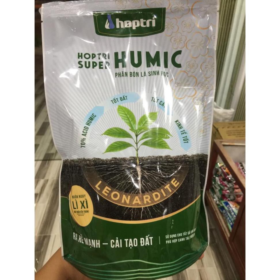 Phân Bón Lá SUPER ACID HUMIC Hợp Trí (1kg), Phân humic acid dạng bột