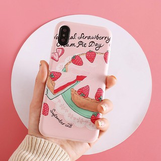 Ốp điện thoại, vỏ điện thoại, case mềm hình bánh k trái dâu cho  iphone 7plus/8plus ; iphone x/xs ; ipho