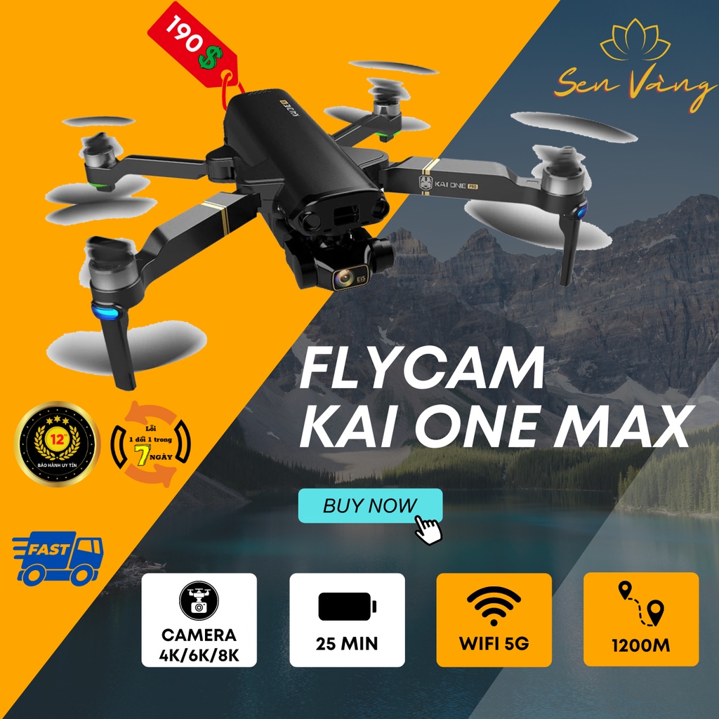 Flycam chất lượng cao Flycam điều khiển từ xa có camera 4K/6K/8K Bay xa 1200m, có hỗ trợ wifi 5G - Shop flycam LTech