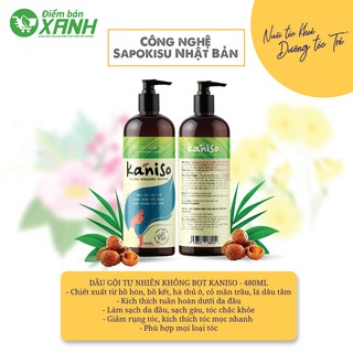 DẦU GỘI TỰ NHIÊN DƯỠNG TÓC KANISO NHẬT BẢN, LÀM TÓC CHẮC KHOẺ BỒNG BỀNH 480Ml