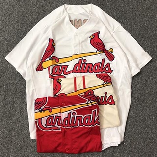 Áo bóng chày tay ngắn mlb phong cách hip hop cá tính