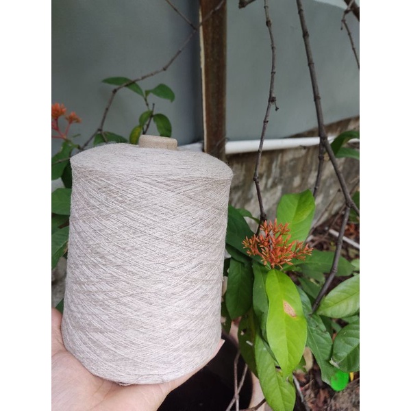 300g len Lông thỏ 100% màu be nhạt