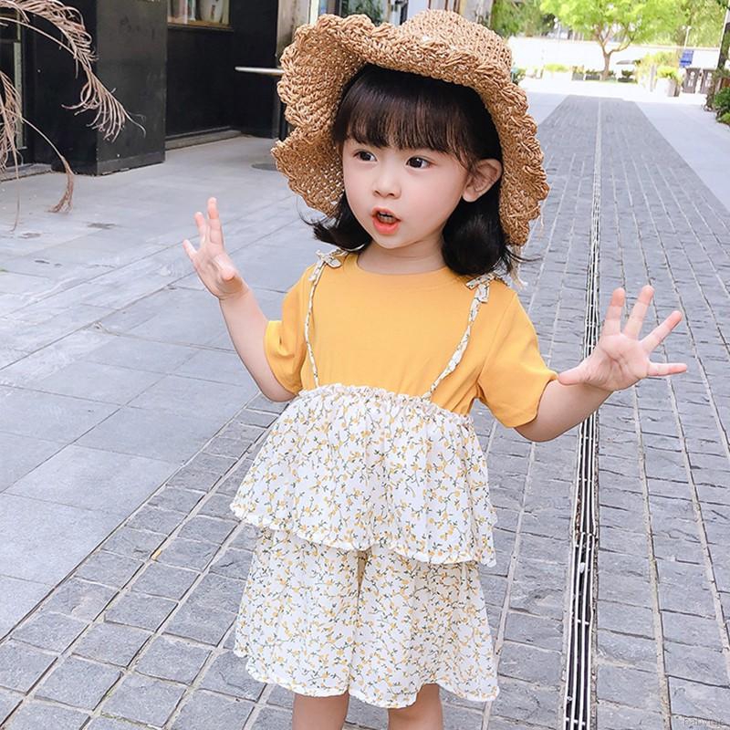 Đầm họa tiết hoa đáng yêu cho bé gái