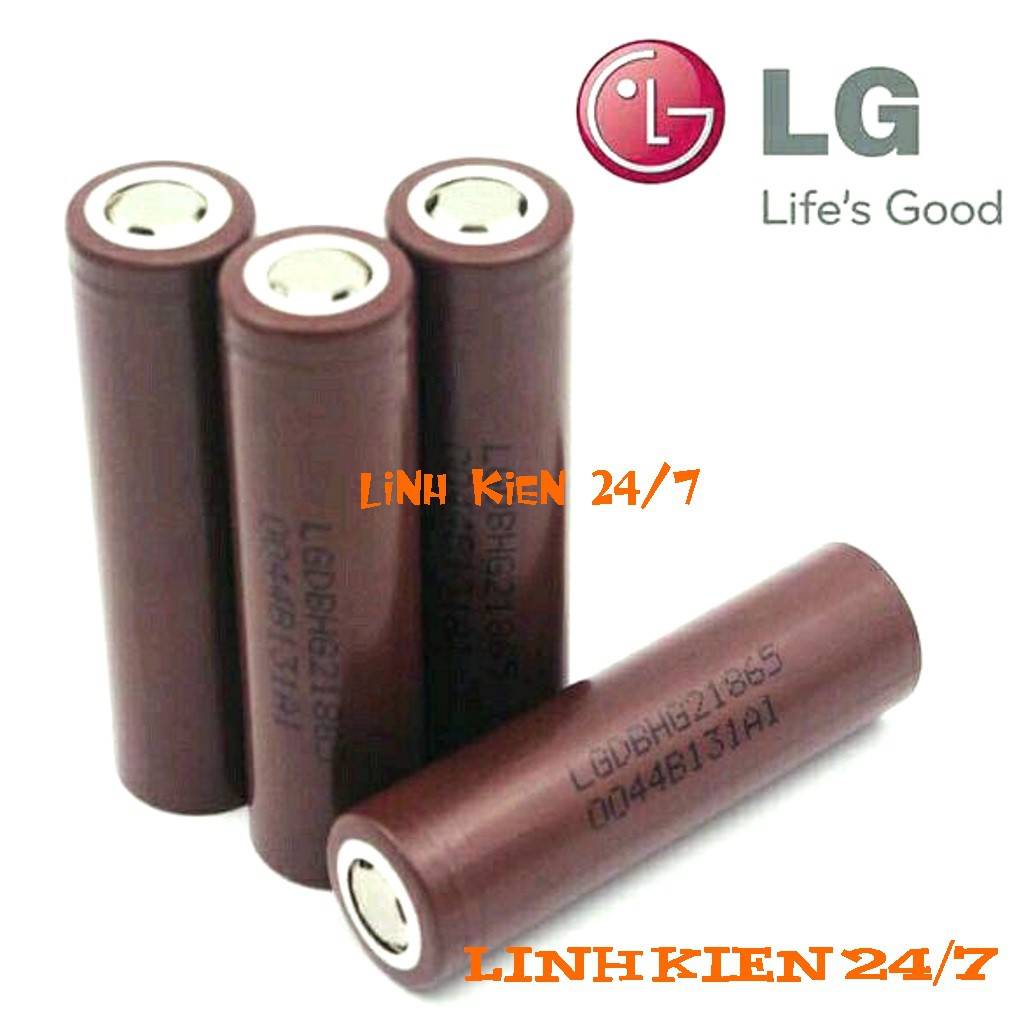 Pin LG HG2-5C 18650 35A-3000mah Hàng Chính Hãng