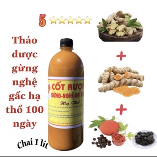 CỐT RƯỢU GỪNG-NGHỆ-HẠT GẤC HẠ THỔ