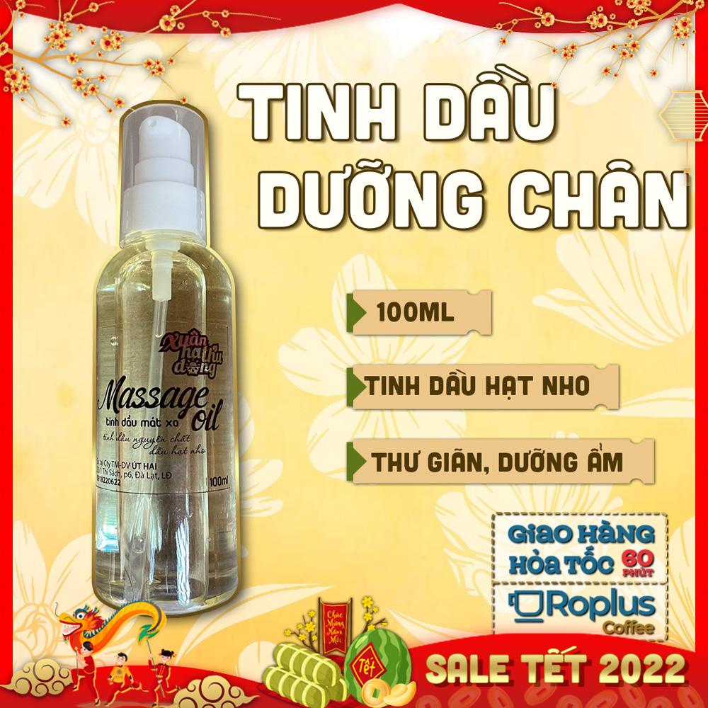 Tinh dầu hạt nho dưỡng chân Đà Lạt 1893 chai 100ml (dùng sau khi ngâm chân)