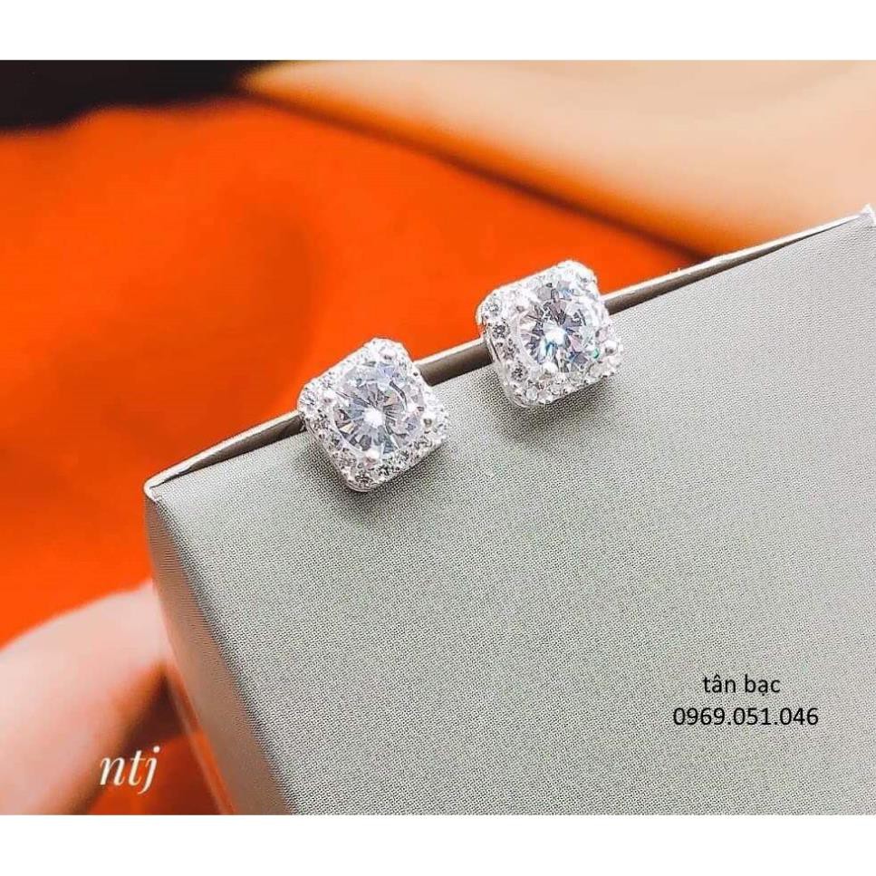 Bông tai nữ cá tính , hình dáng vuông , sự vân bằng giữa vẻ đẹp và sự sang trọng , shop freeship đơn hàng 50ka