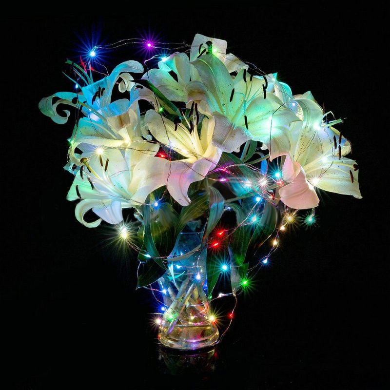 Dây Đèn Led 100 Bóng Dài 10m Sử Dụng Pin