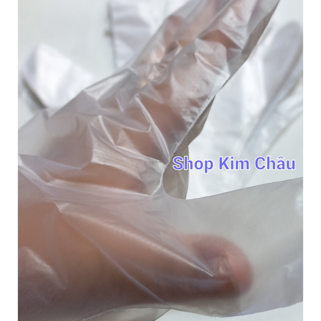 Bao tay xốp, bao tay nilon dùng 1 lần tiện lợi, chất liệu nilon dày , dai , khó rách
