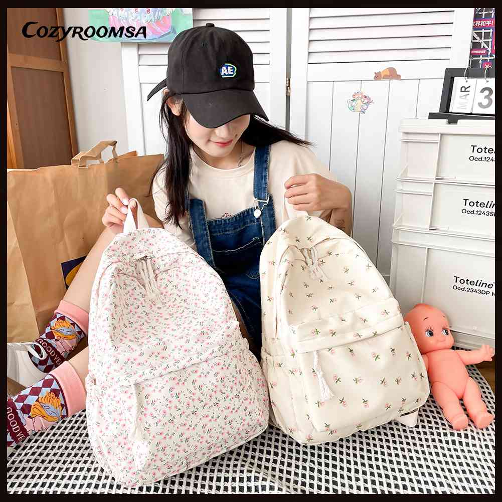 Balo Đi Học / Du Lịch Cỡ Lớn In Hoa Thời Trang