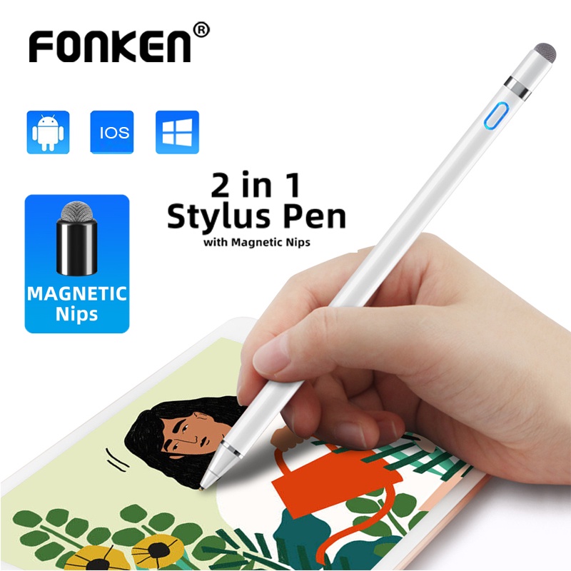 Bút cảm ứng Fonken 2 trong 1 đa năng cho điện thoại android / máy tính bảng