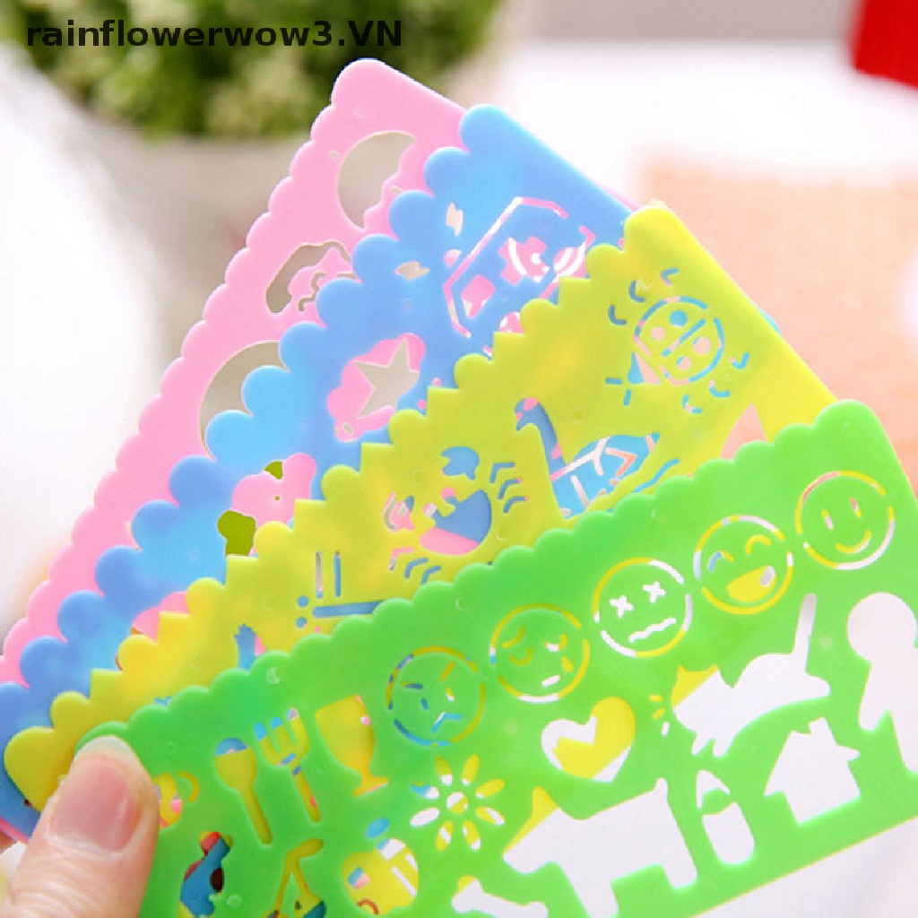 Set 4 Khuôn Vẽ Hoạt Hình Hàn Quốc Độc Đáo